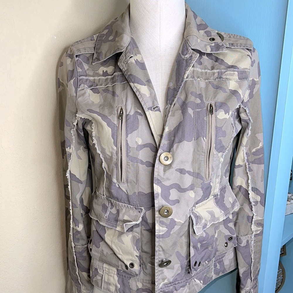 Camouflage Print Jacket